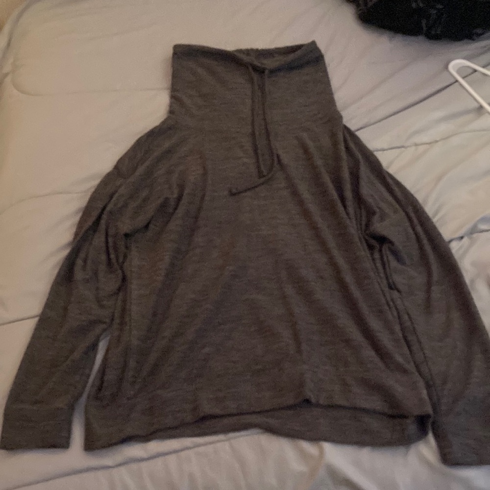 Grey turtle neck